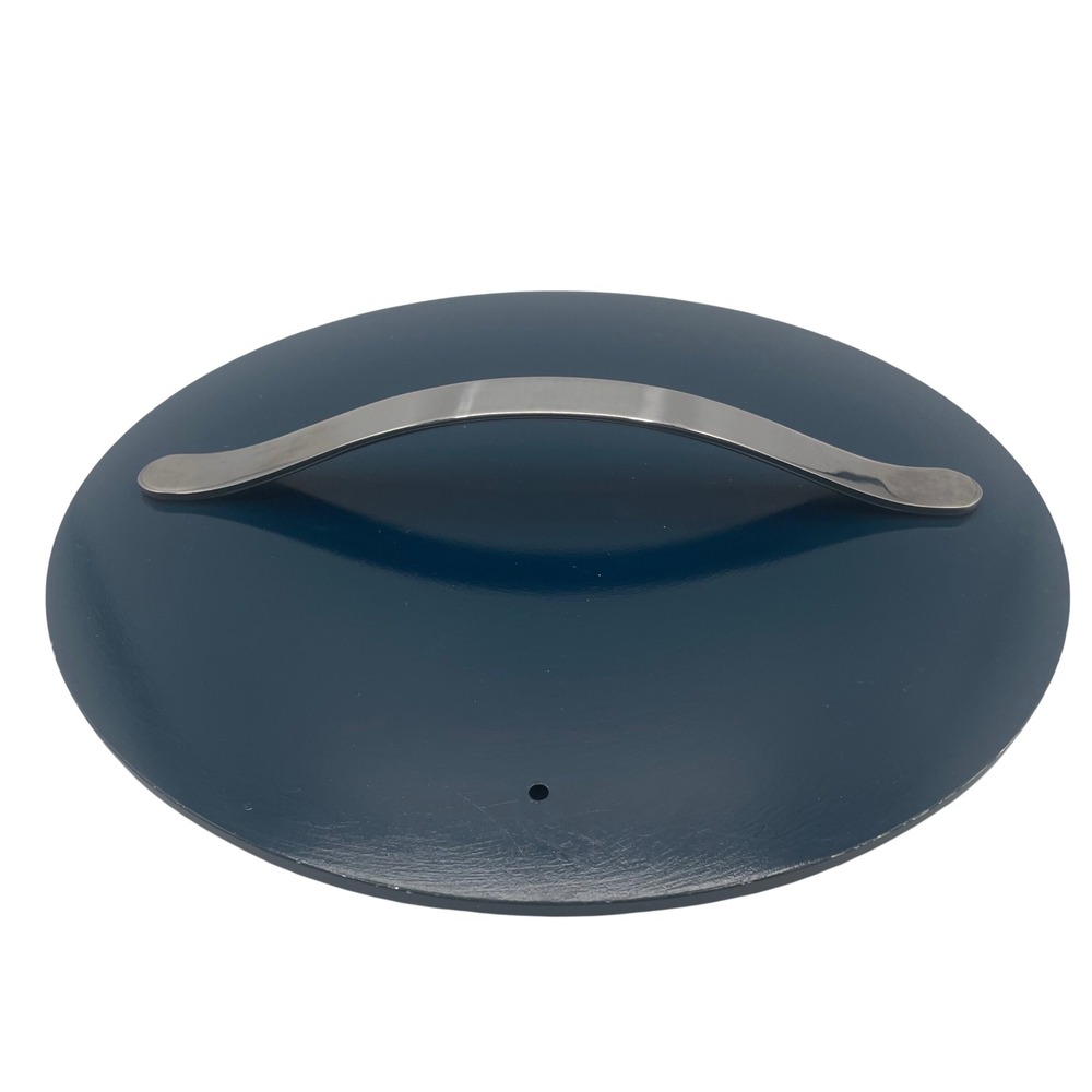 EUC Caraway Replacement Lid Navy Blue Ceramic Coated 12 Inch Fry Pan Sauté‎ Pan